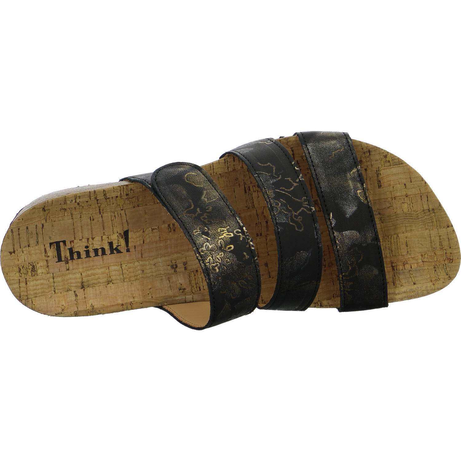 Think Damen Pantoletten 3-001313-0000 Julia schwarz F 1/2 (normal)