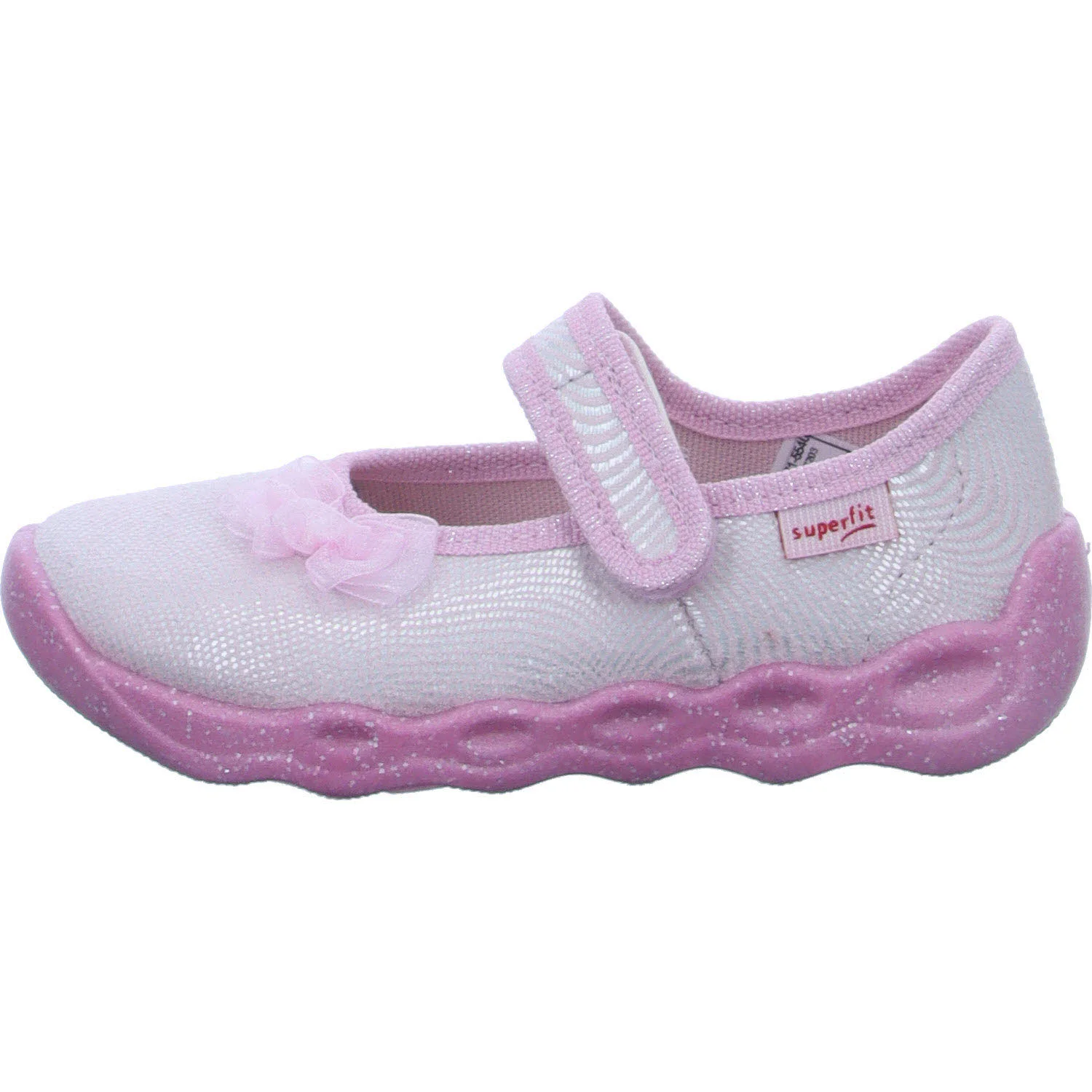 Superfit Kinder Hausschuhe 1-006271-5540 Bubble rosa/weiß WMS mittel