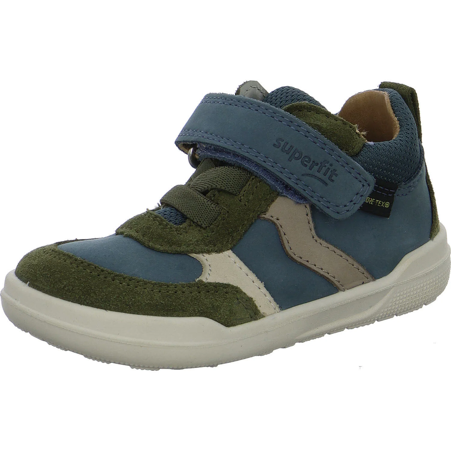Superfit Kinderschuh zum Schlupfen 1-100202-9000 Superfree 2.0 grün/blau WMS weit