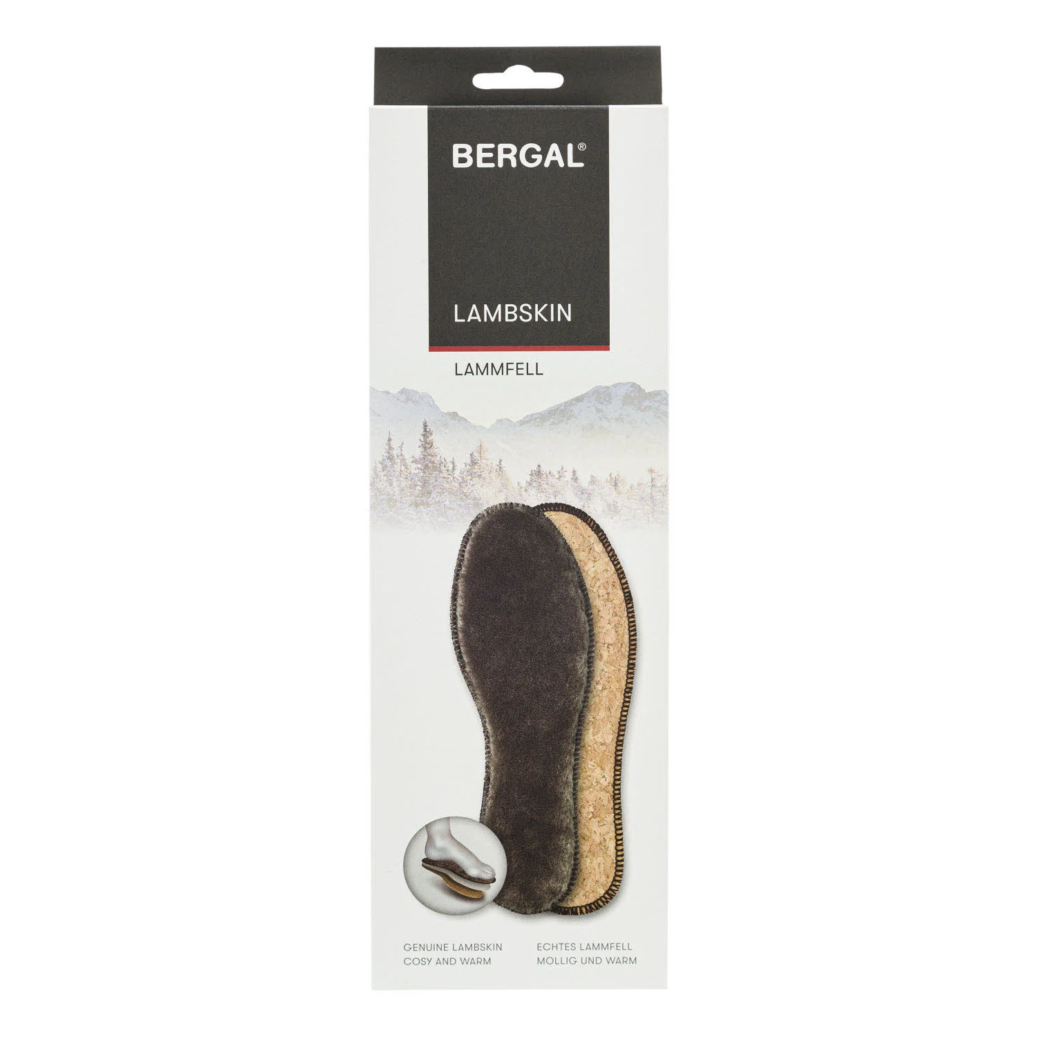 Bergal Langsohlen Erwachsen 86969 LAMBSKIN