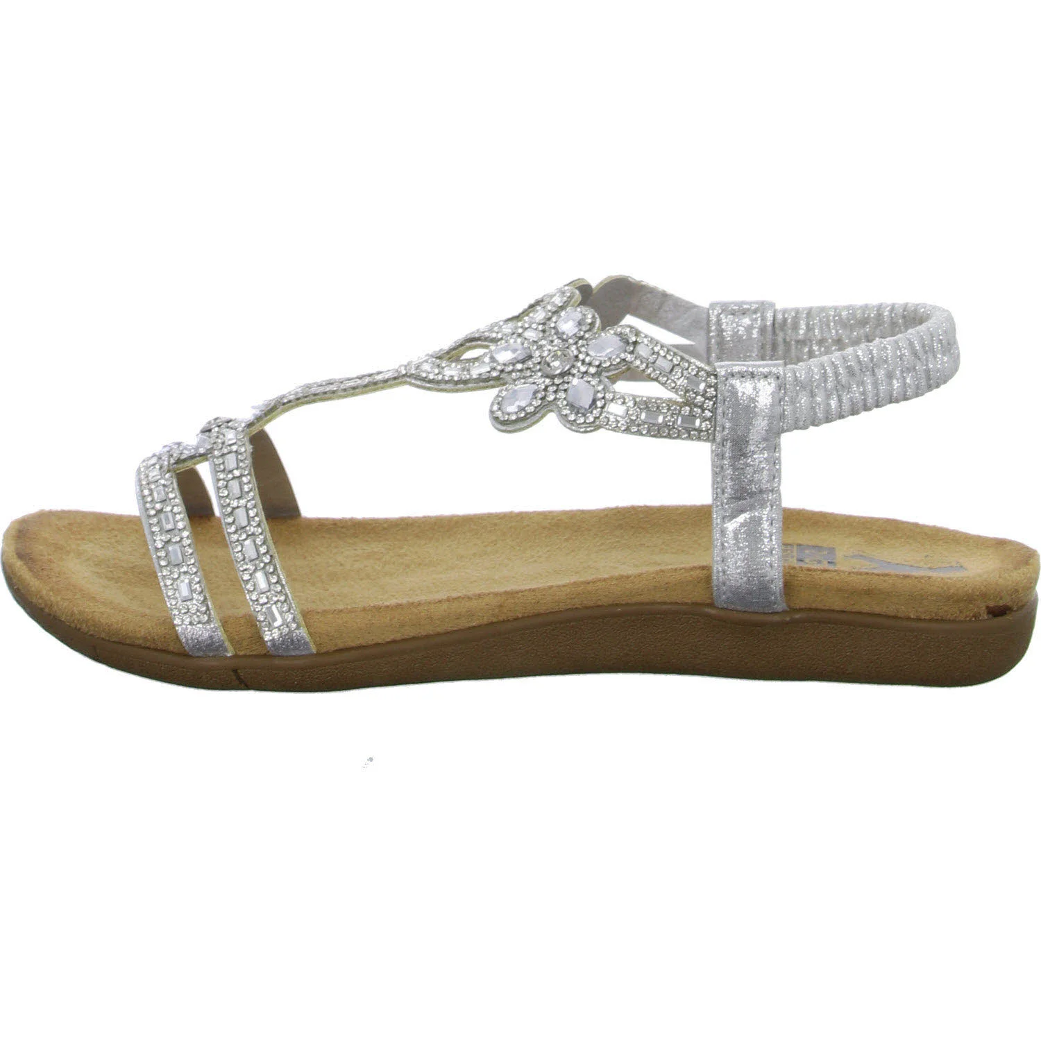 2go Fashion Damen Sandalen 8018802-21 8018802 silber normal