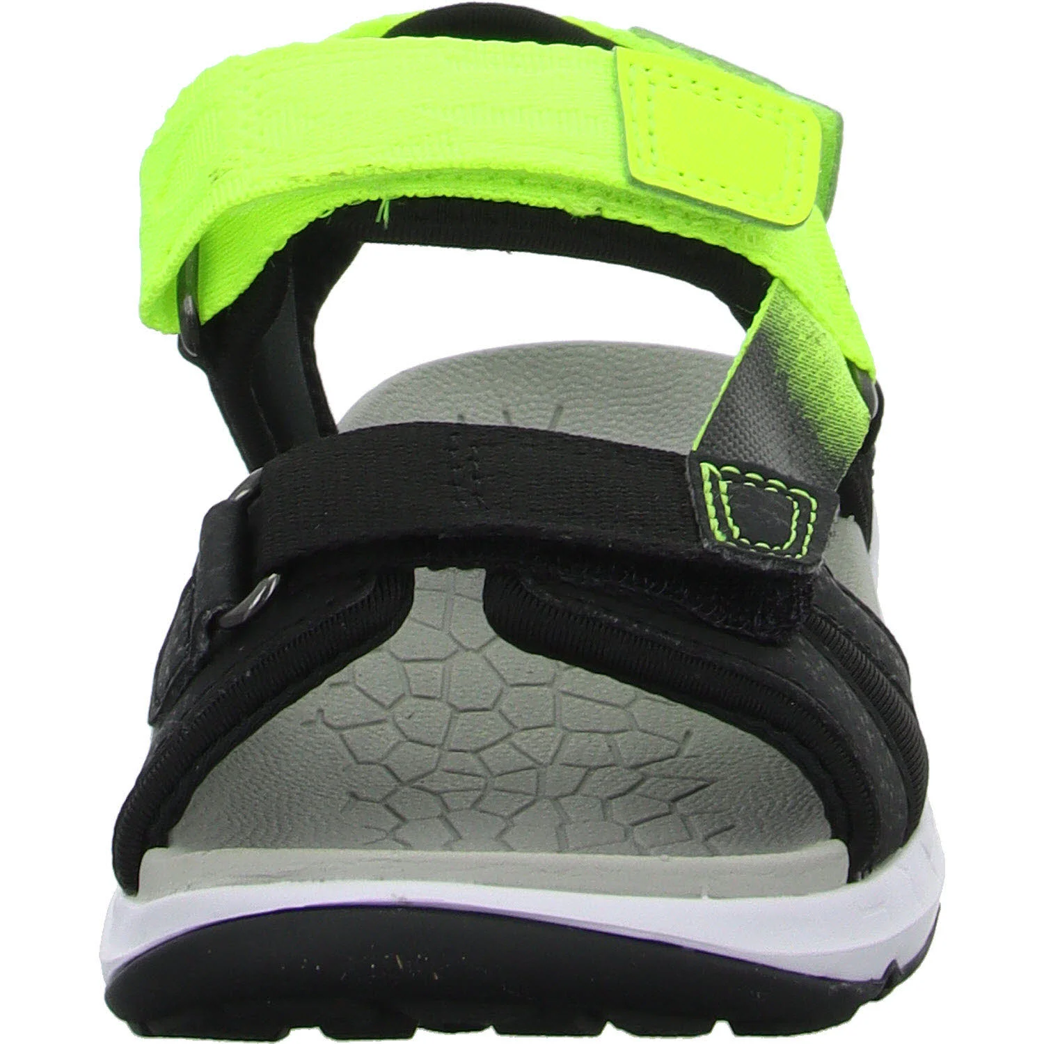 Superfit Kinder Sandalen 1-000580-0010 Criss Cross schwarz/gelb WMS mittel