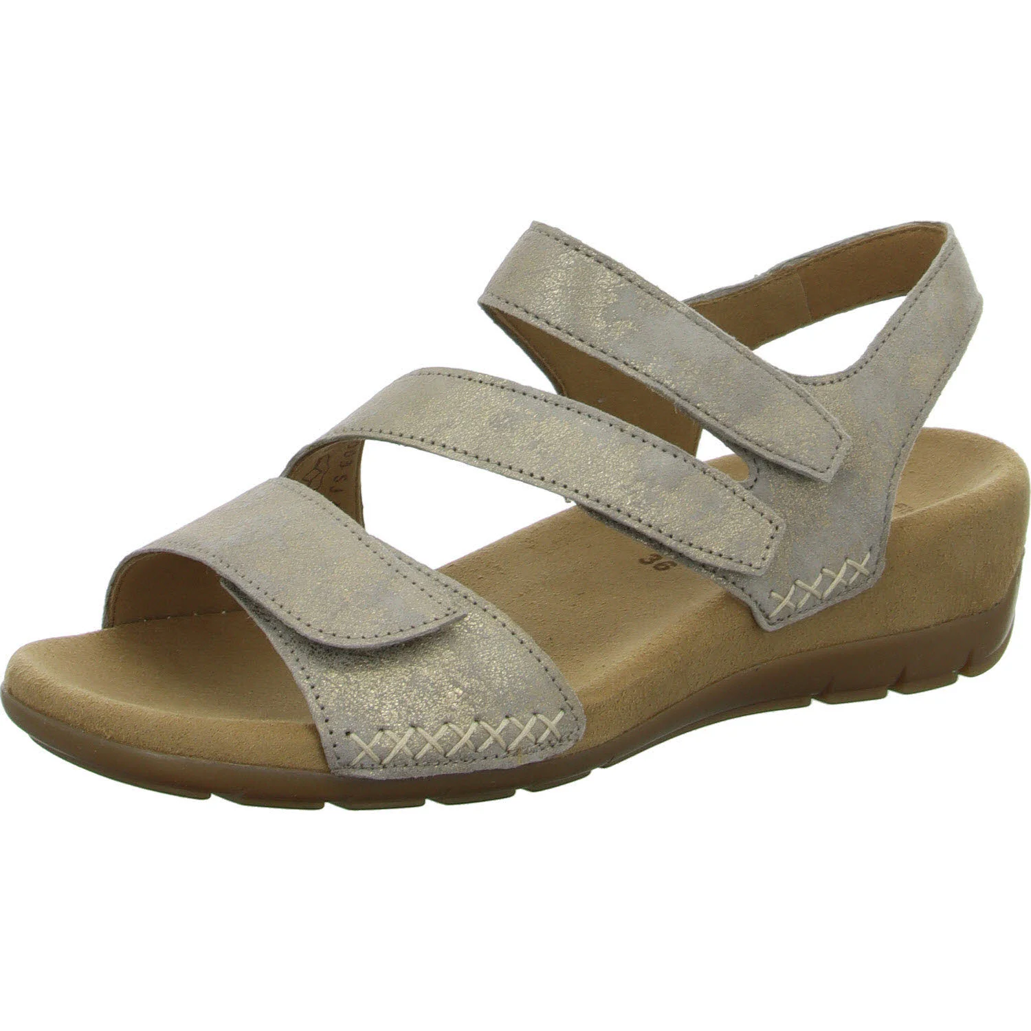 Element 2 von 8 (Bild) – Gabor Damen Sandalen 63.734.62 63.734 muschel F (schmal/normal)