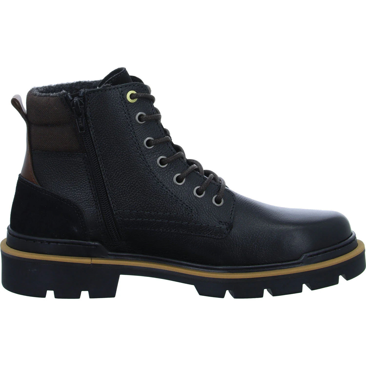 Pantofola d'Oro Herren Schnürstiefel 10233051.25Y PONTIDA FELT UOMO HIGH black normal