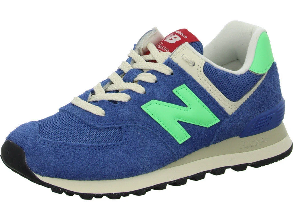 New Balance Damen Schnürschuhe U574BSC Classic Running blue agate/lime leaf normal