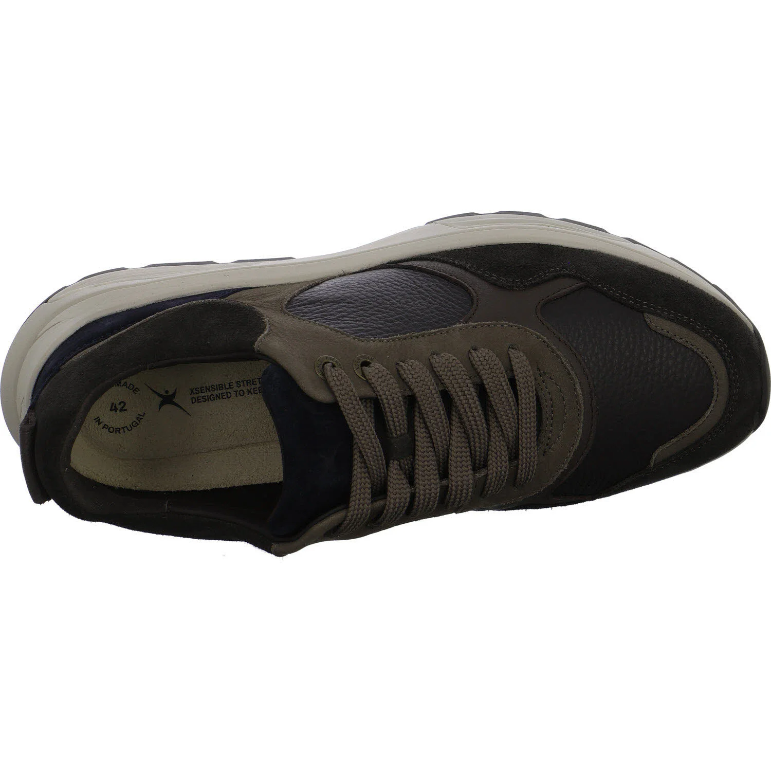 Xsensible Herren Schnürschuhe 33201.4/360-H Rialto dark brown combi H (weit)