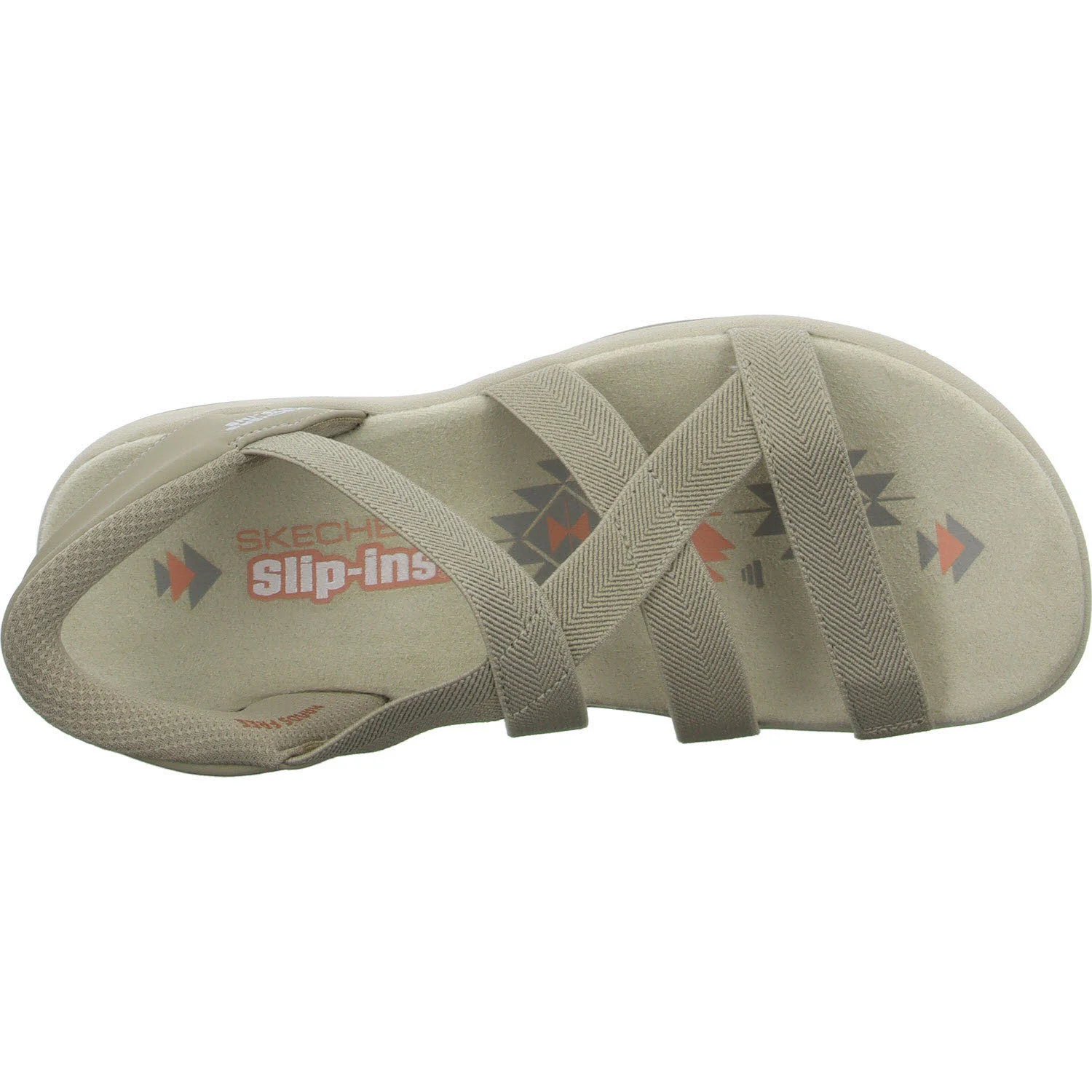 Skechers Damen Sandalen 163460 TPE Reggae Slim - Stretch Flex taupe normal