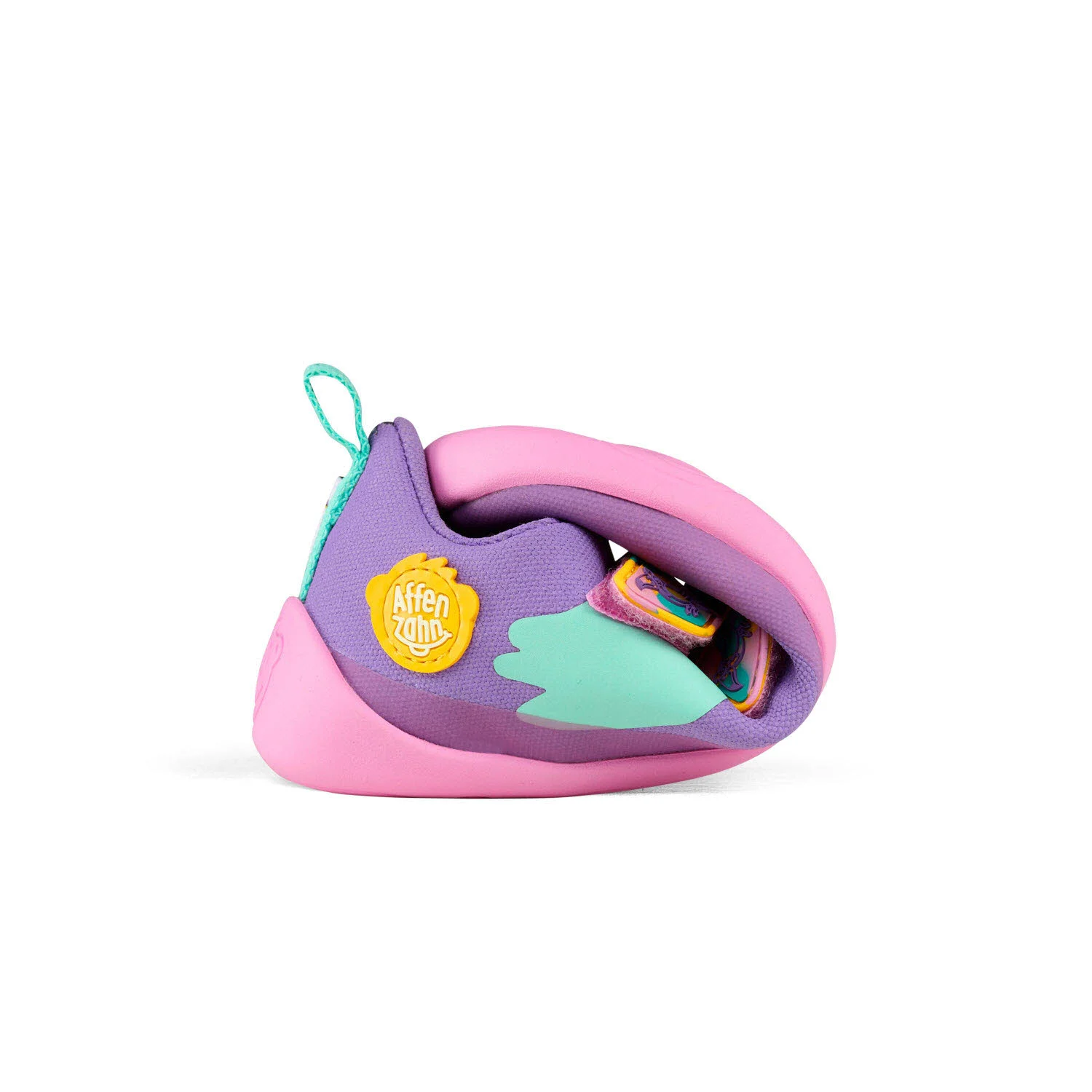Element 7 von 8 (Bild) – Affenzahn Kinderschuh zum Schlupfen 00391-40120 Lucky Creative Toucan türkis/lila normal