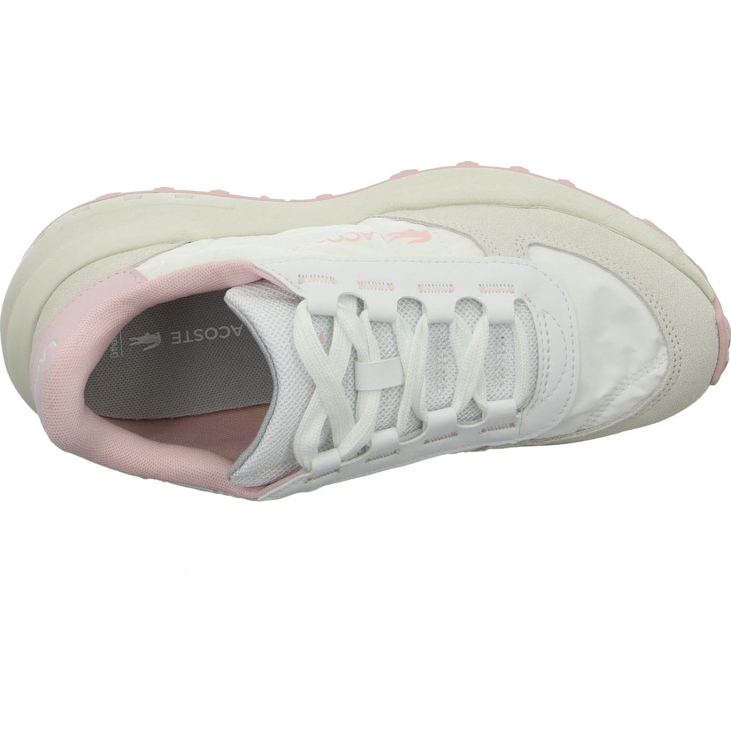 Lacoste Damen Schnürschuhe 50SFA0085_1Y9 Women's Elite Active Evo Sneakers white/lite pink normal