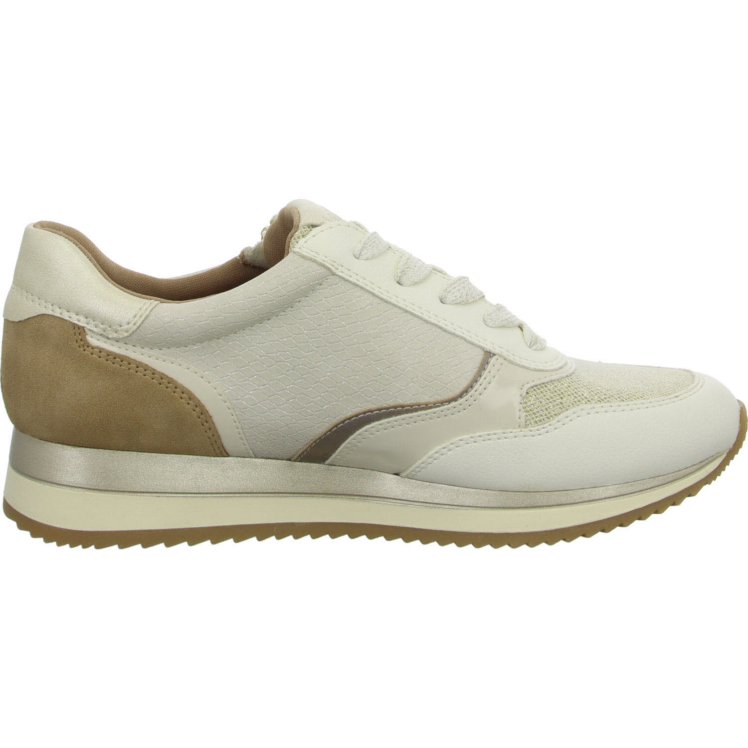 Jana Damen Schnürschuhe 8-23774-43/414 8-23774-43 ivory comb H (weit)