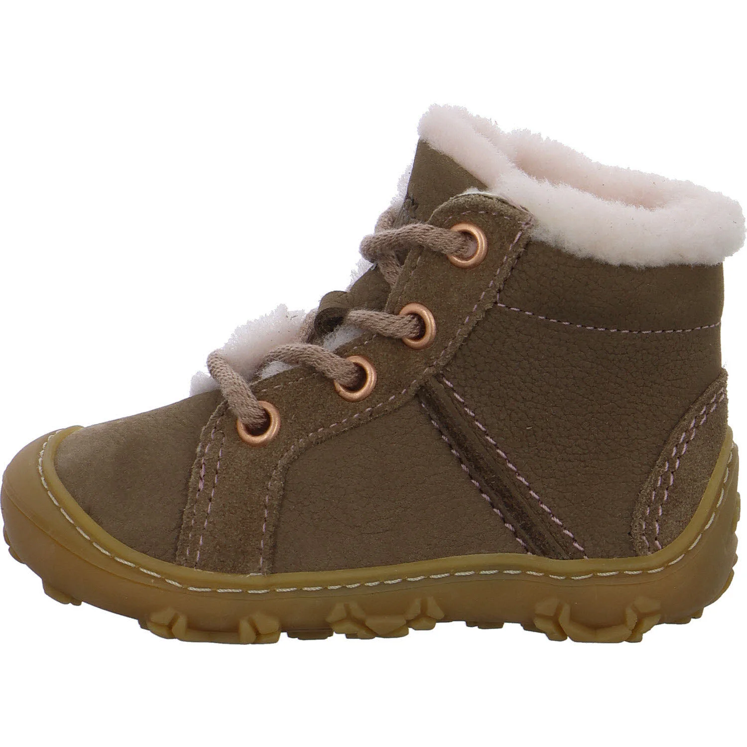 Ricosta Kinder Schnürstiefel 50 1500103/270 Elia schoko/rosa WMS weit