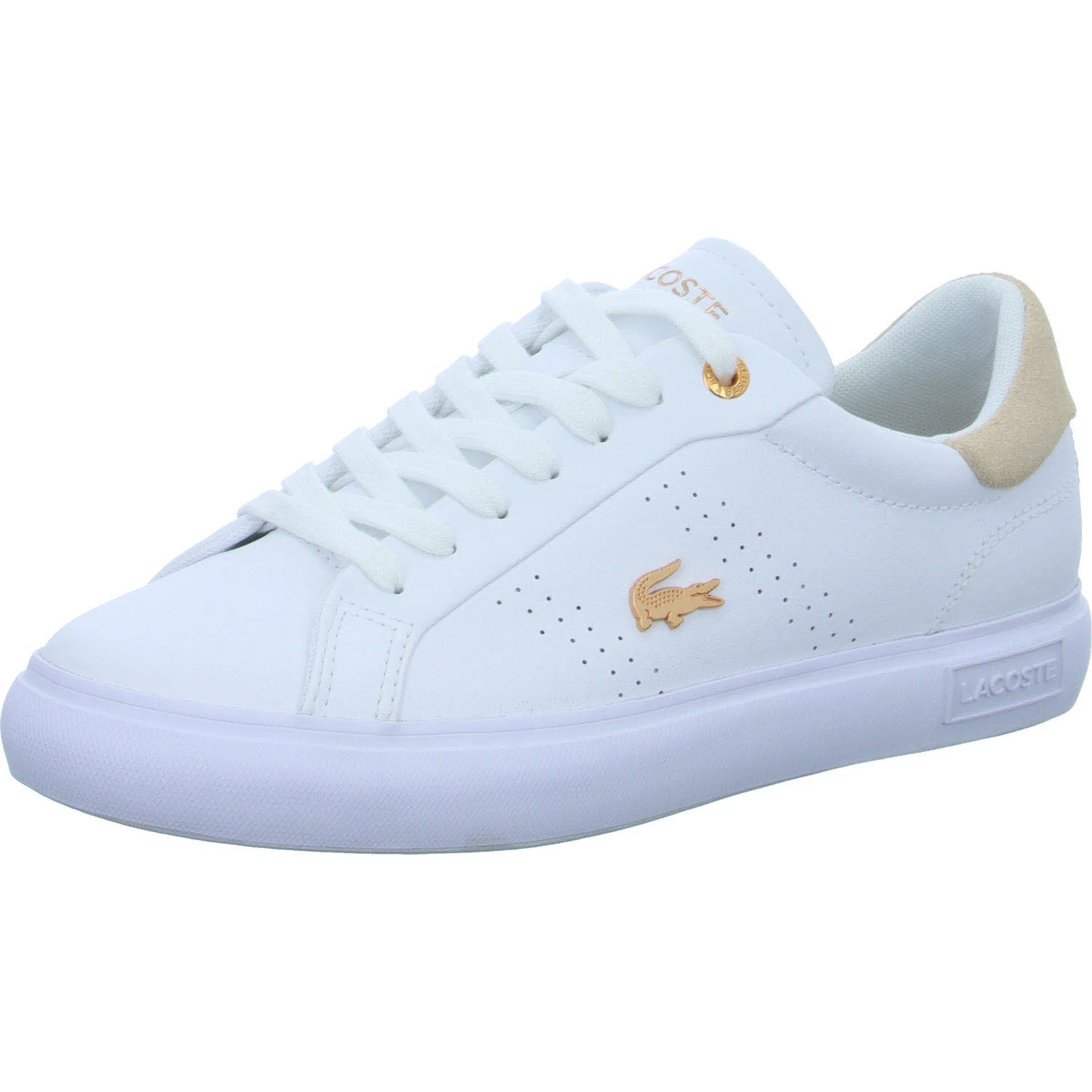 Lacoste Damen Schnürschuhe 48SFA0003_1Y9 Women's Powercourt 2.0 Sneakers Blush Pack white/light pink normal