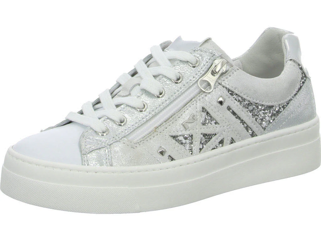 NeroGiardini Damen Schnürschuhe E513010D 707 E513010D biacno luxury silver normal