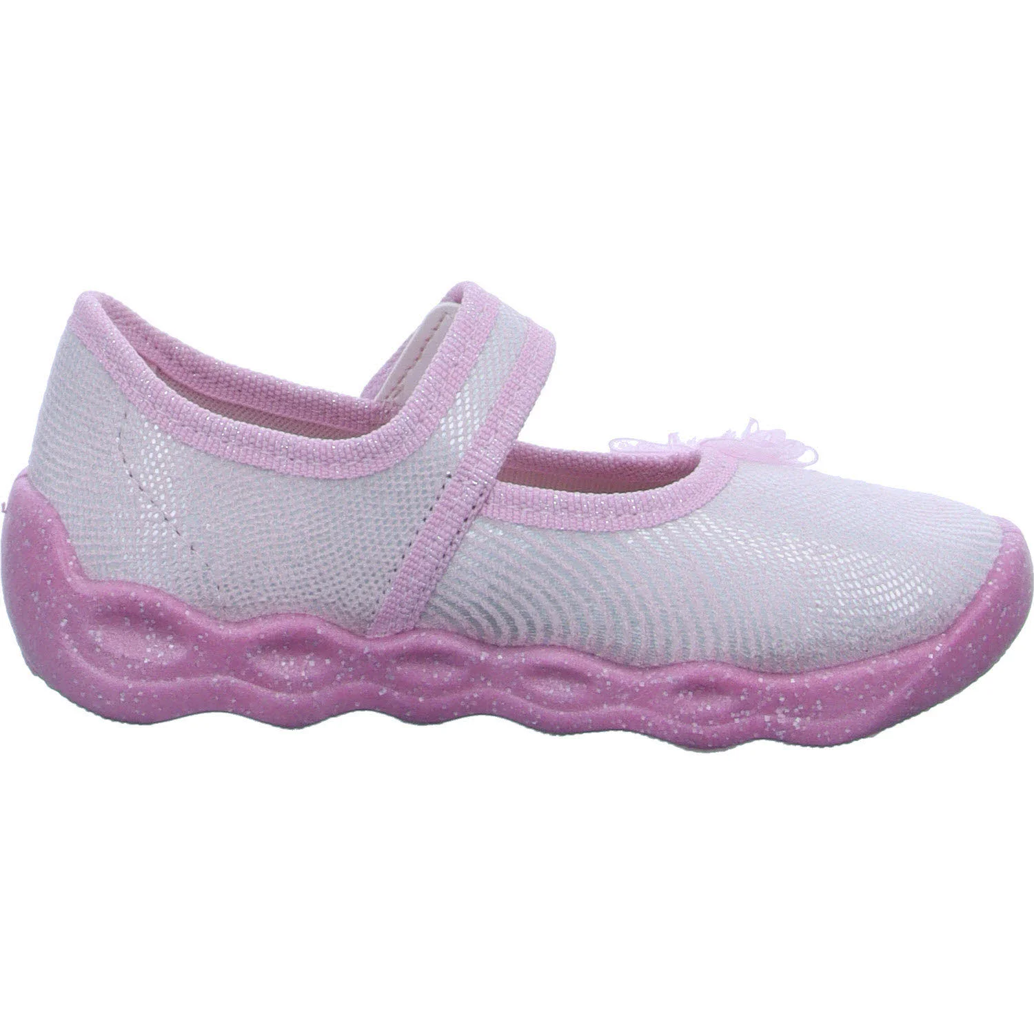Superfit Kinder Hausschuhe 1-006271-5540 Bubble rosa/weiß WMS mittel