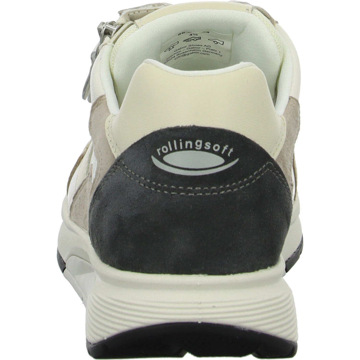 Element 4 von 8 (Bild) – Gabor Rollingsoft Damen Schnürschuhe 86.878.54 86.878 offwh/sand/dkgrey G (normal)