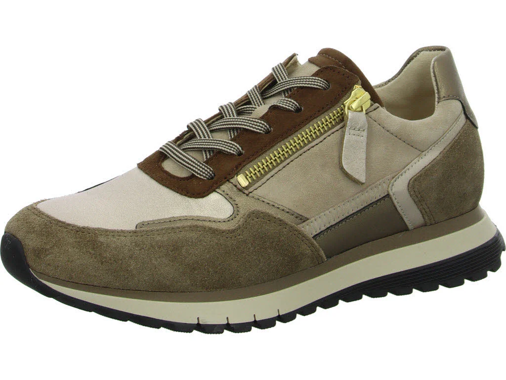 Gabor Damen Schnürschuhe 76.378.82 76.378 puder/farro/cacao H (weit)