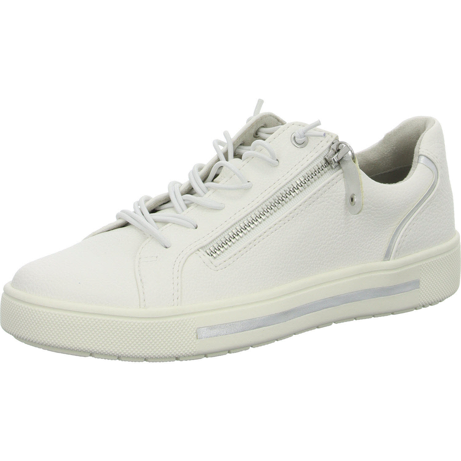 Element 2 von 8 (Bild) – Jana Damen Slipper 8-23660-42/191 8-23660-42 white/silver H (weit)