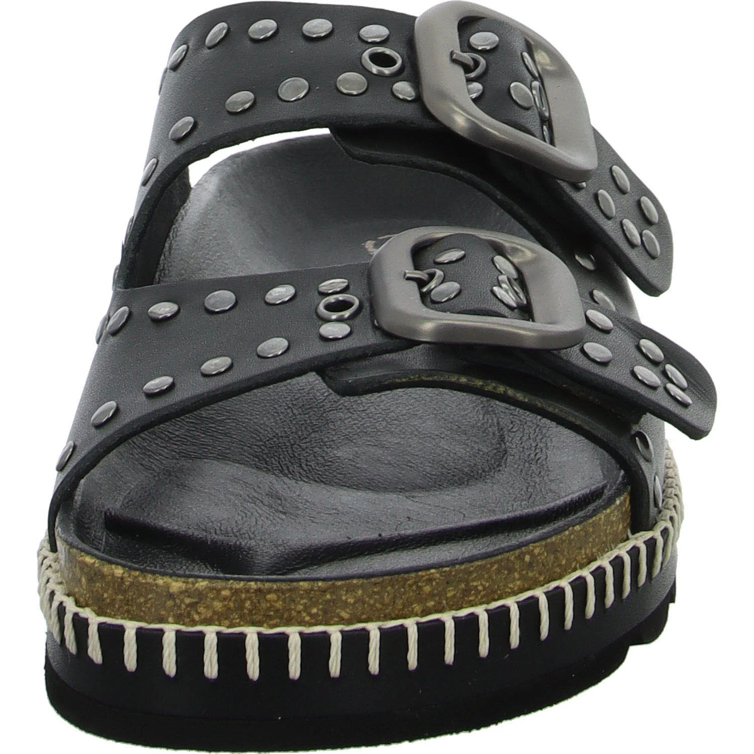 Verbenas Damen Pantoletten 2300640395 042 GALATEA NAPA TACHAS negro normal