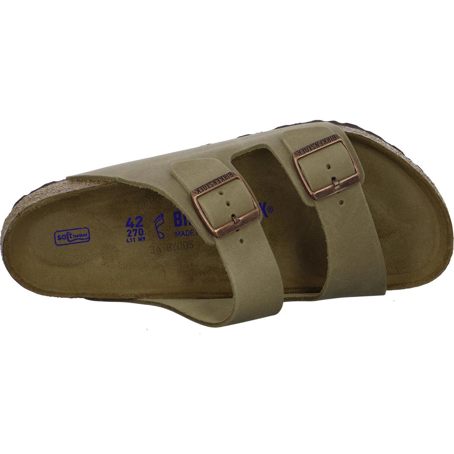 BIRKENSTOCK Pantoletten 552811 Arizona Soft Footbed tabacco brown normal
