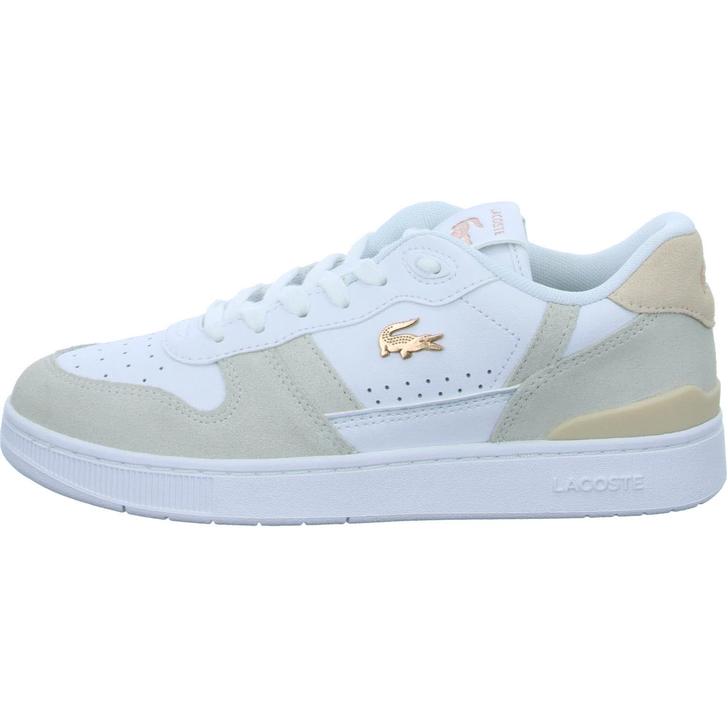 Lacoste Damen Schnürschuhe 48SFA0043_1Y9 Women's T-Clip Set Sneakers Blush Pack white/light pink normal