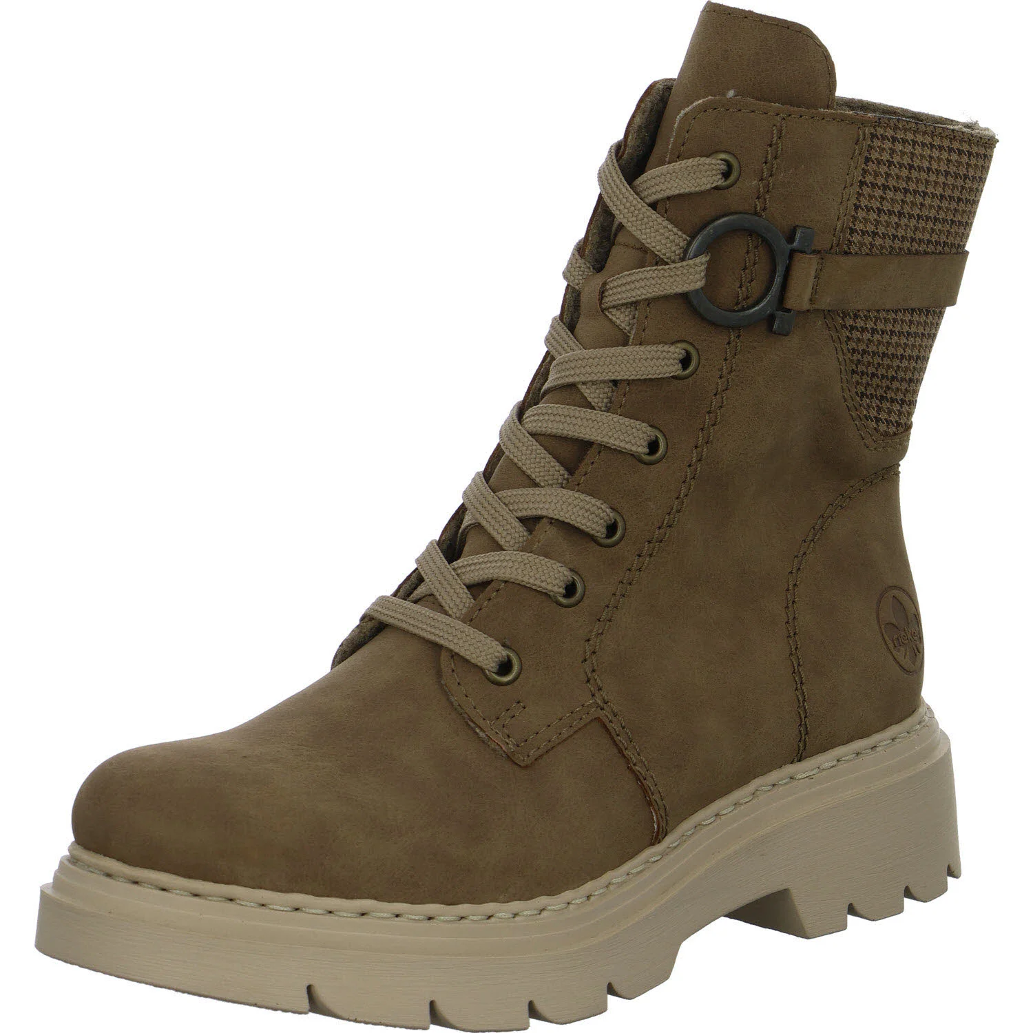 Element 2 von 8 (Bild) – Rieker Damen Schnürstiefel 76732-20 76732 oat/latte F (normal)