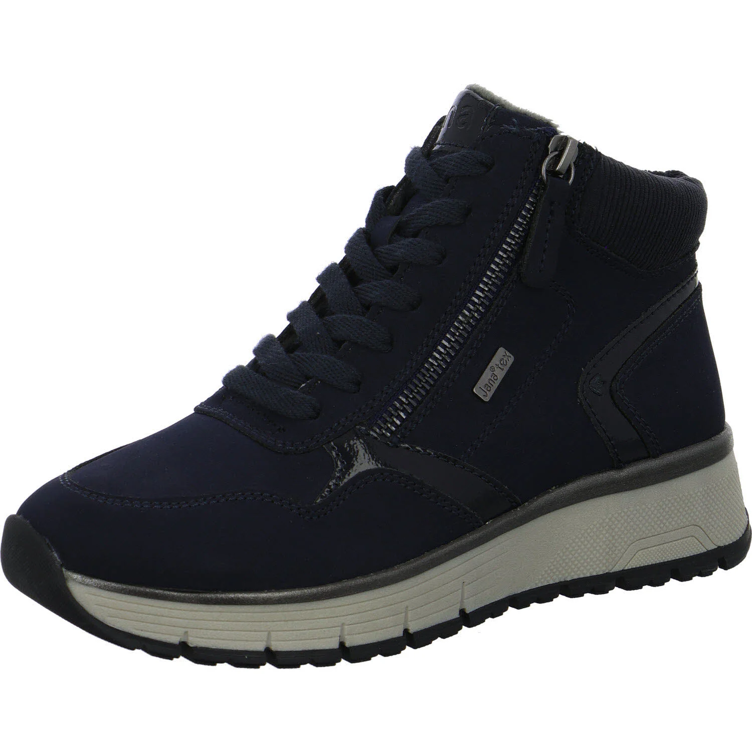 Element 2 von 8 (Bild) – Jana Damen Schnürstiefel 8-26268-45-805 8-26268-45 navy H (weit)