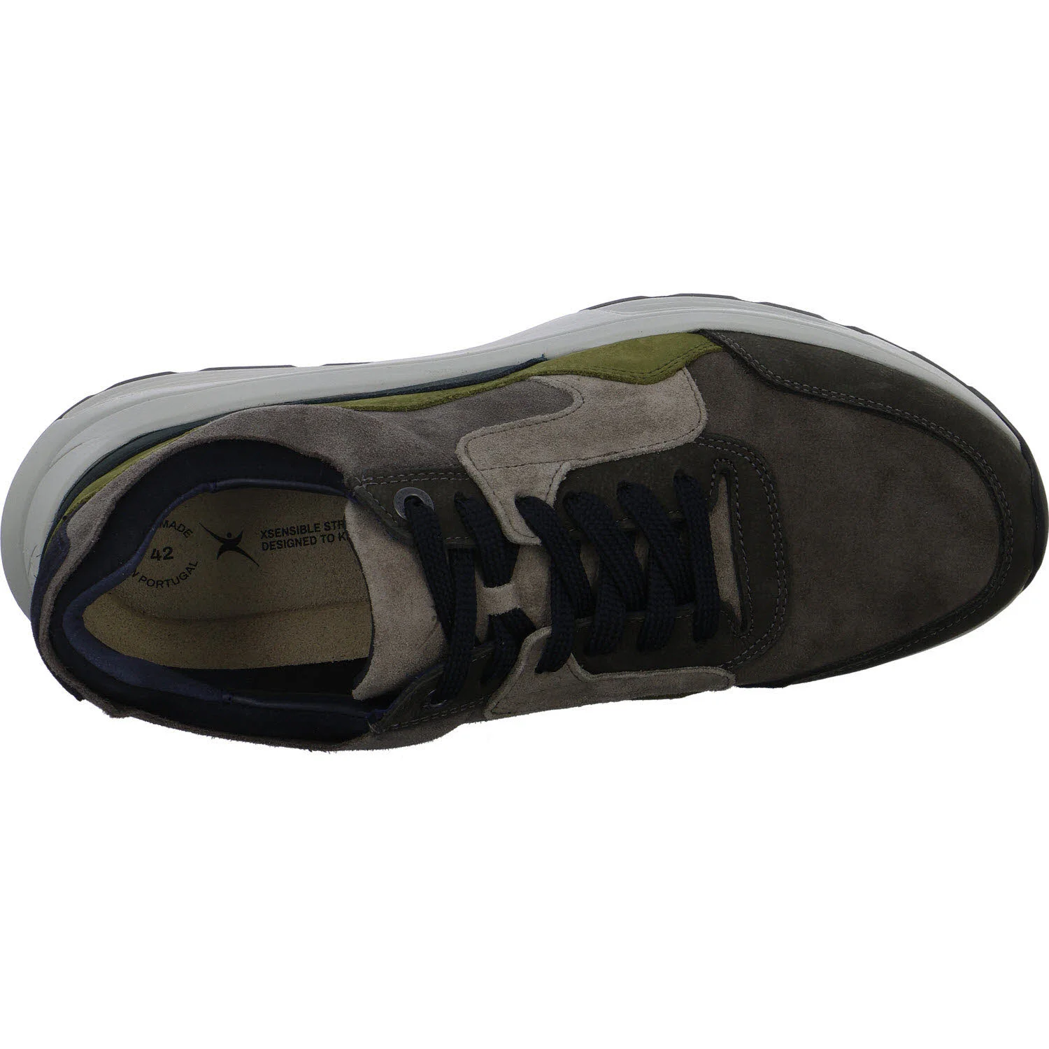 Xsensible Herren Schnürschuhe 33200.2/836-HX Golden Gate Men dark grey combi HX (weit)