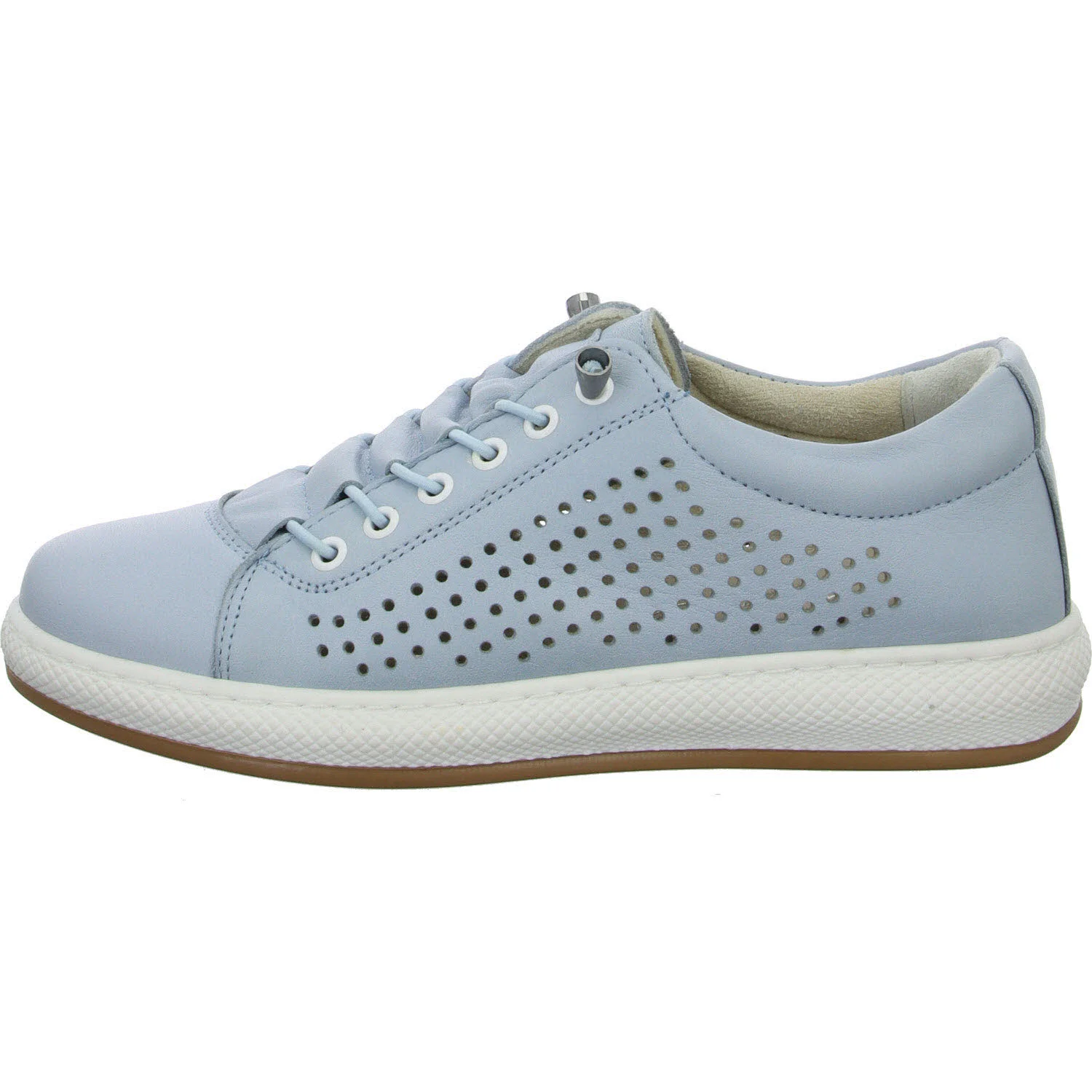 Andrea Conti Damen Slipper 0671000/828 0671000 pastellblau/weiss normal