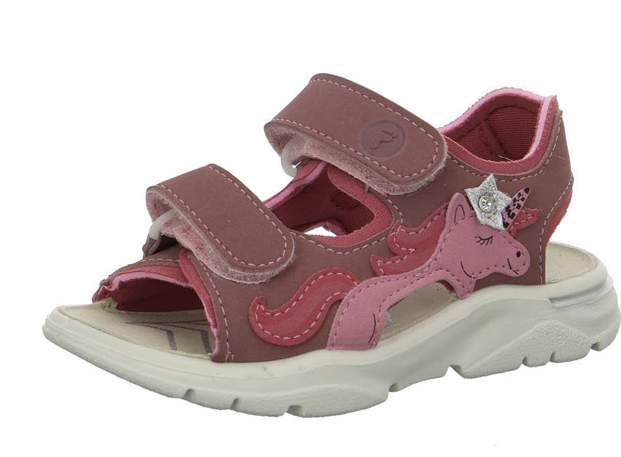 Ricosta Kinder Sandalen 50 6702400/320 Uni sucre/rosewood WMS mittel
