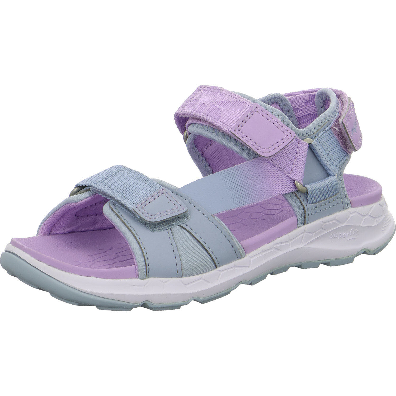Superfit Kinder Sandalen 1-000580-8410 Criss Cross hellblau/lila WMS mittel