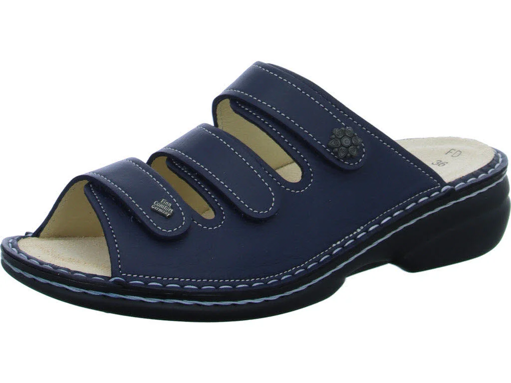 Finn Comfort Damen Pantoletten 82564-423041 Menorca-S atlantic weit