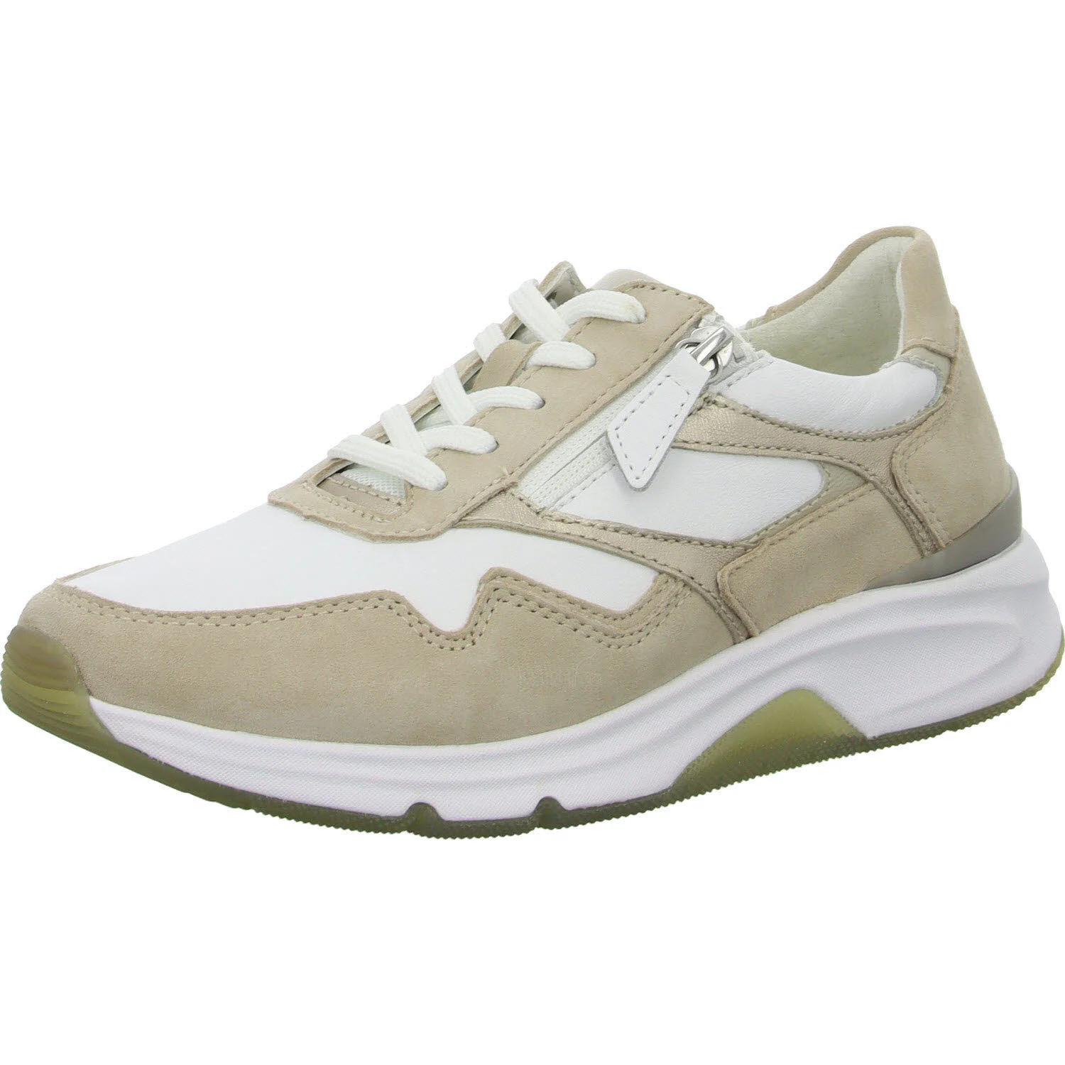 Element 2 von 8 (Bild) – Gabor Rollingsoft Damen Schnürschuhe 66.896.55 66.896 weiss/oak/puder G (normal)