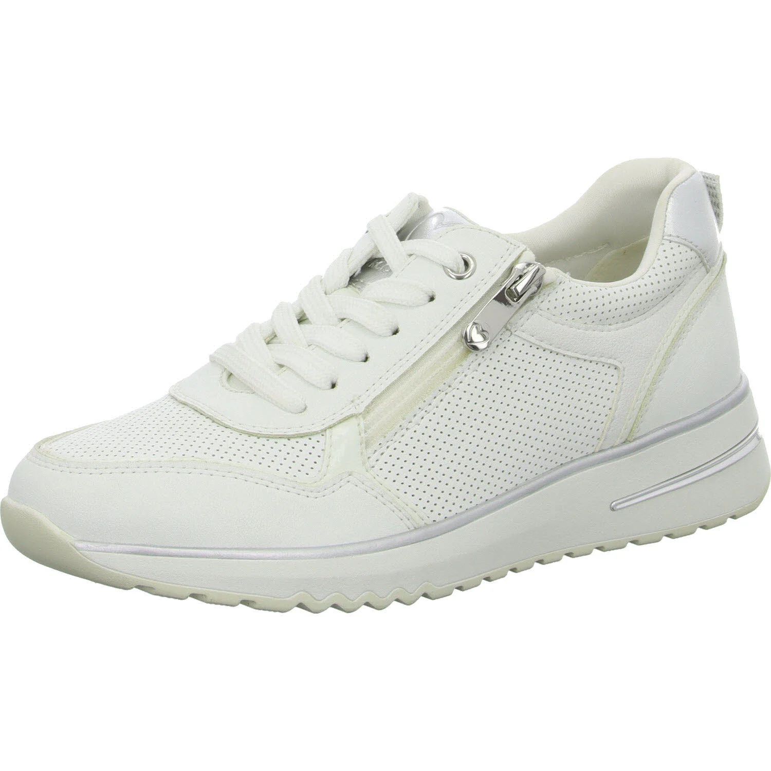 Element 2 von 8 (Bild) – Marco Tozzi Damen Schnürschuhe 2-23770-44/197 2-23770-44 white comb normal