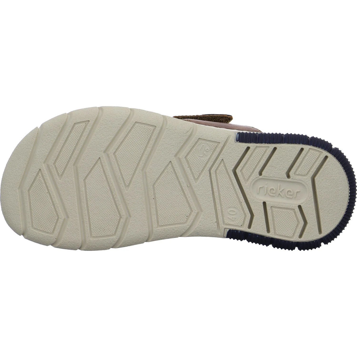 Rieker Pantoletten 25283-22 25283 cuoio/denim G 1/2 (weit)