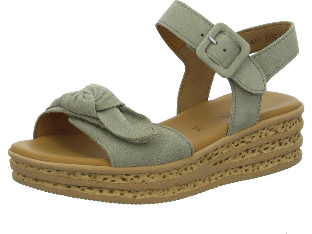 Gabor Damen Sandalen 84.553.11 84.553 schilf F (schmal/normal)