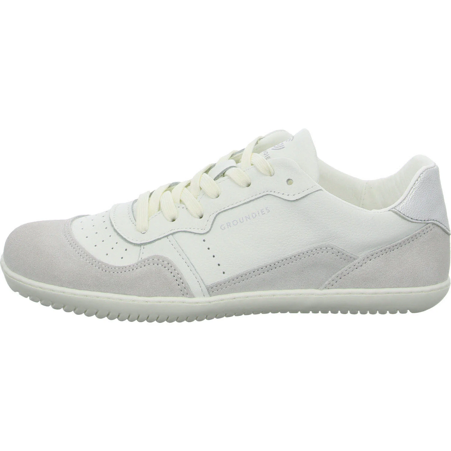Groundies Schnürschuh 120195-02 Nova GO1 Women white/silver weit
