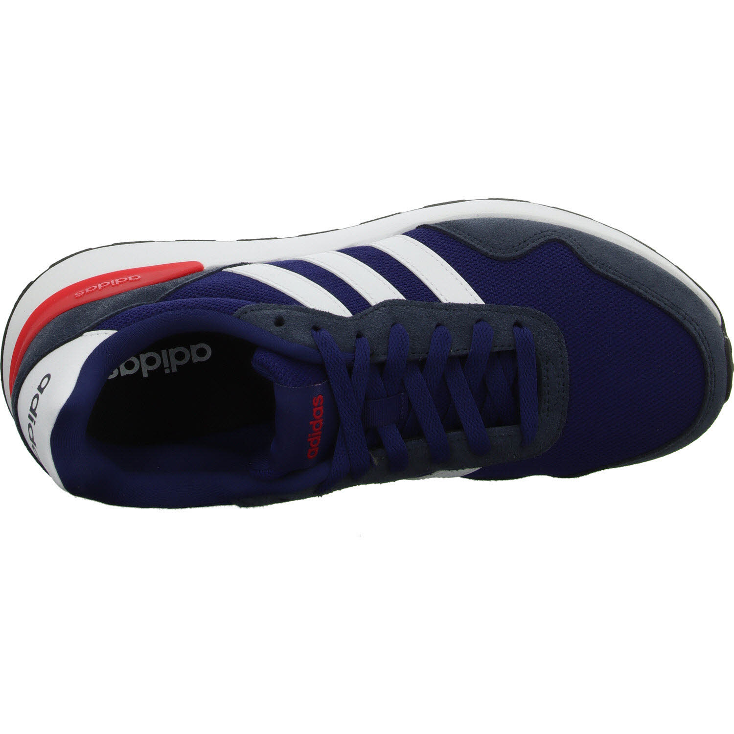 Adidas Herren Schnürschuhe JR6620/000 RUN 60s 4.0 dark blue/ftwr white/aurora ink normal