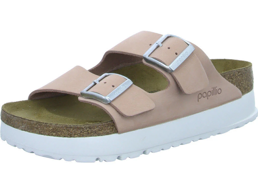 Papillio von BIRKENSTOCK Pantoletten 1026894 Arizona PAP Flex Platform soft pink schmal