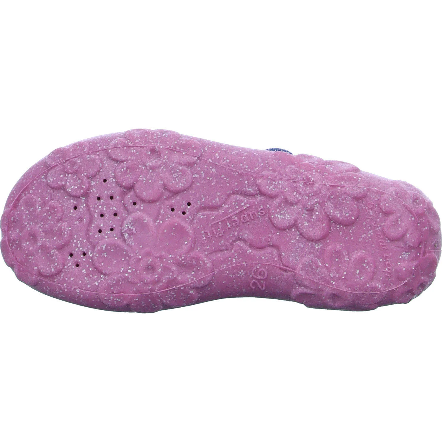Superfit Kinder Hausschuhe 1-800282-8070 Bonny blau/pink WMS mittel