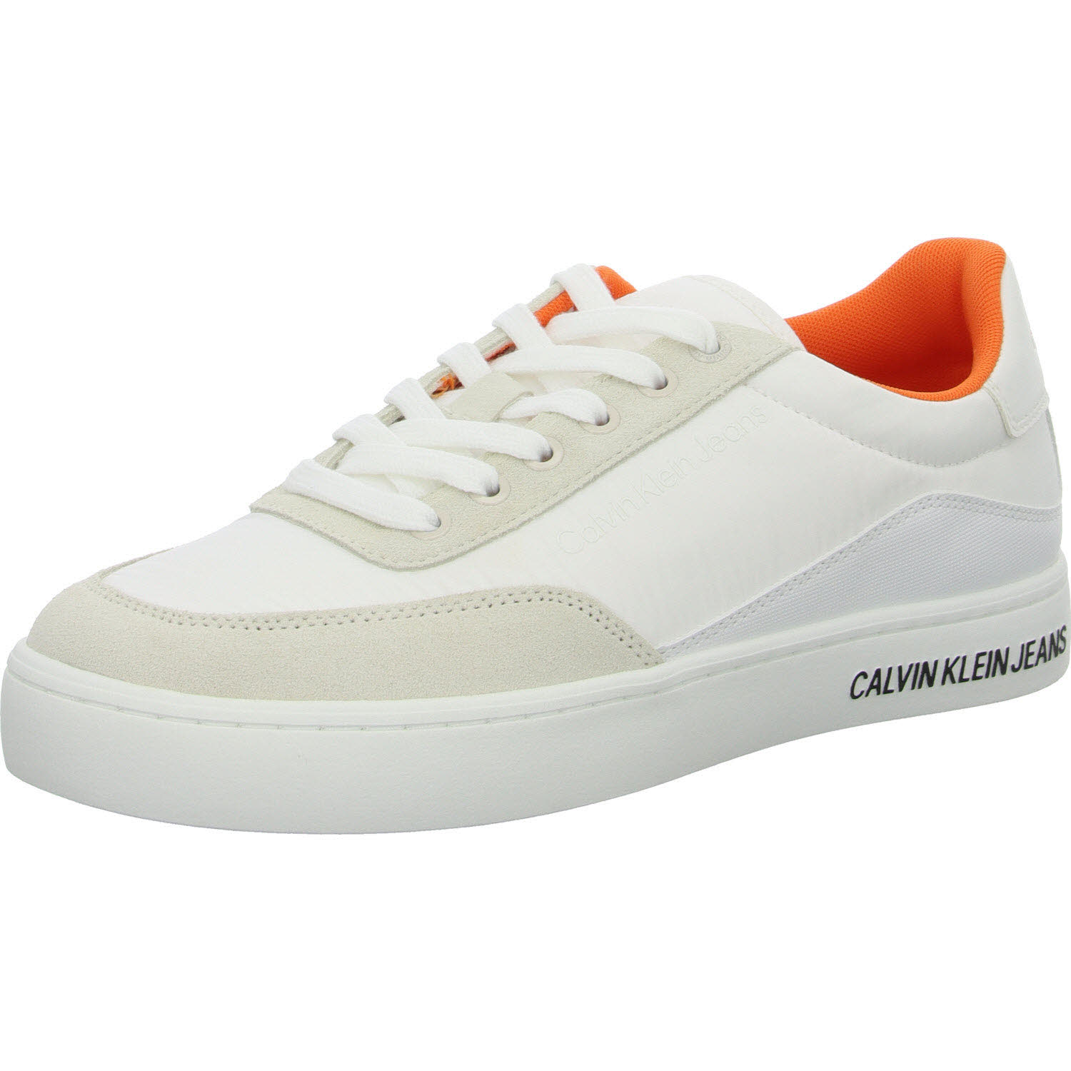 Calvin Klein Herren Schnürschuhe YM0YM006690LD CLASSIC CUPSOLE SU SOFTNY white/white/firecracker normal