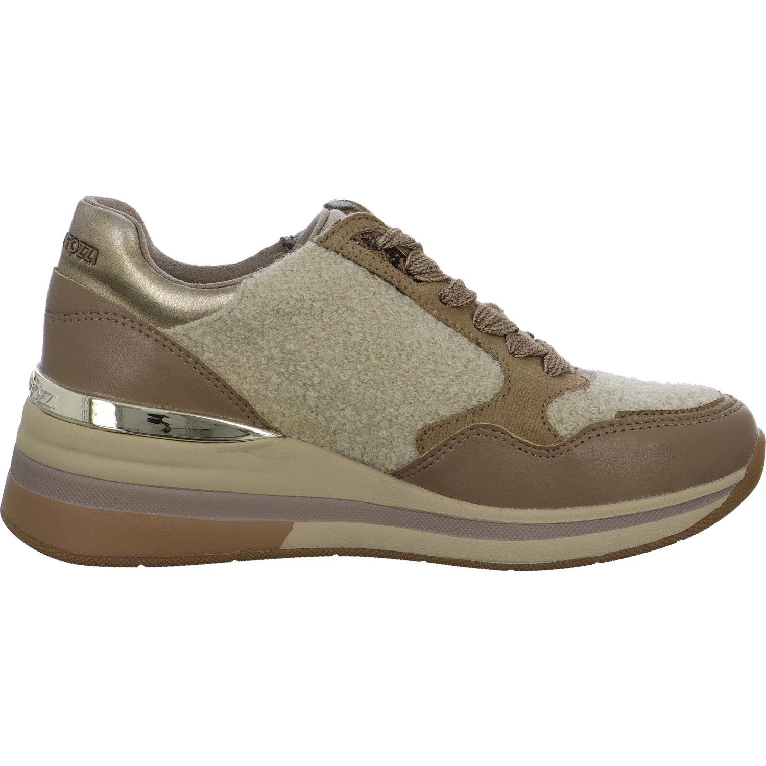 Marco Tozzi Damen Schnürschuhe 2-23792-47/464 2-23792-47 dark cappuccino comb normal