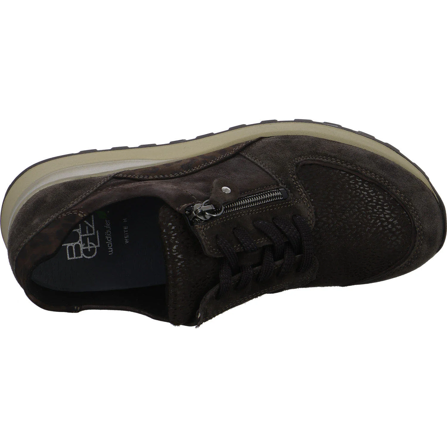Waldläufer Damen Schnürschuhe H64007-603/166 Hiroko darkbrown H (weit)