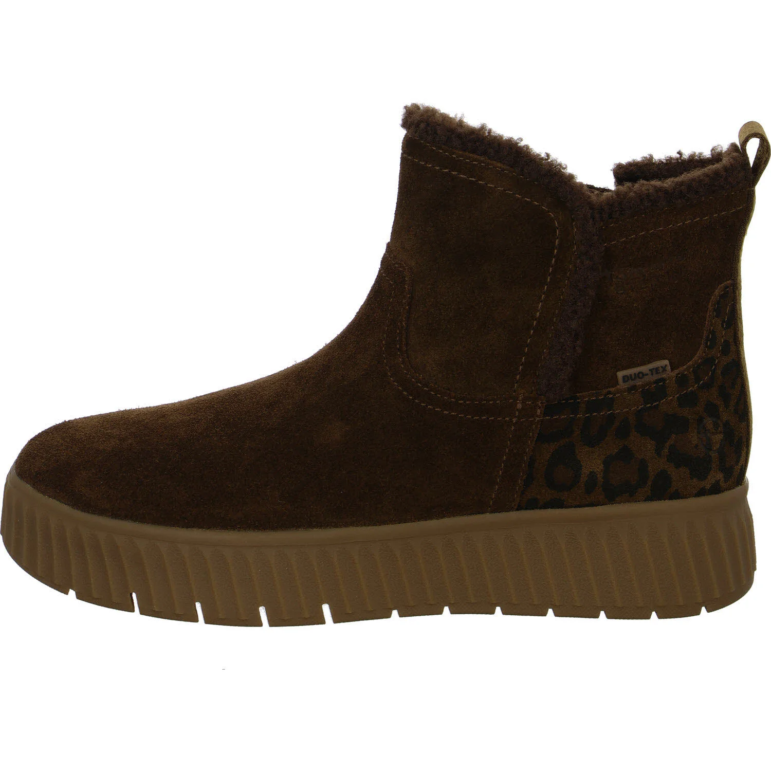 Tamaris Comfort Damen Stiefelette warm 8-86422-45-370 8-86422-45 tobacco/leo weit
