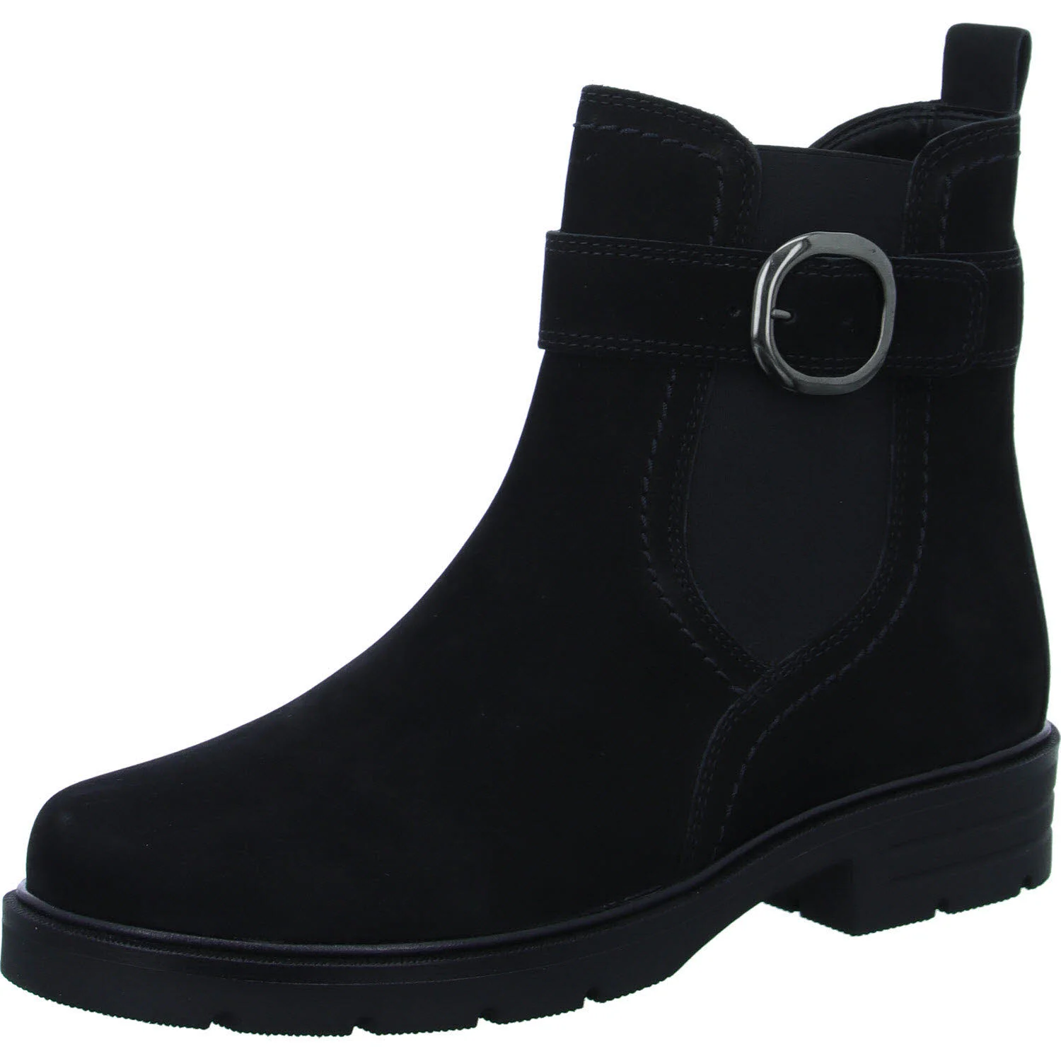 Element 2 von 8 (Bild) – Gabor Damen Stiefeletten 34.653.17 34.653 schwarz/altsilber F (schmal/normal)
