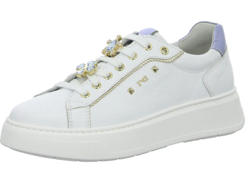 NeroGiardini Damen Schnürschuhe E513060D 707 E513060D bianco normal