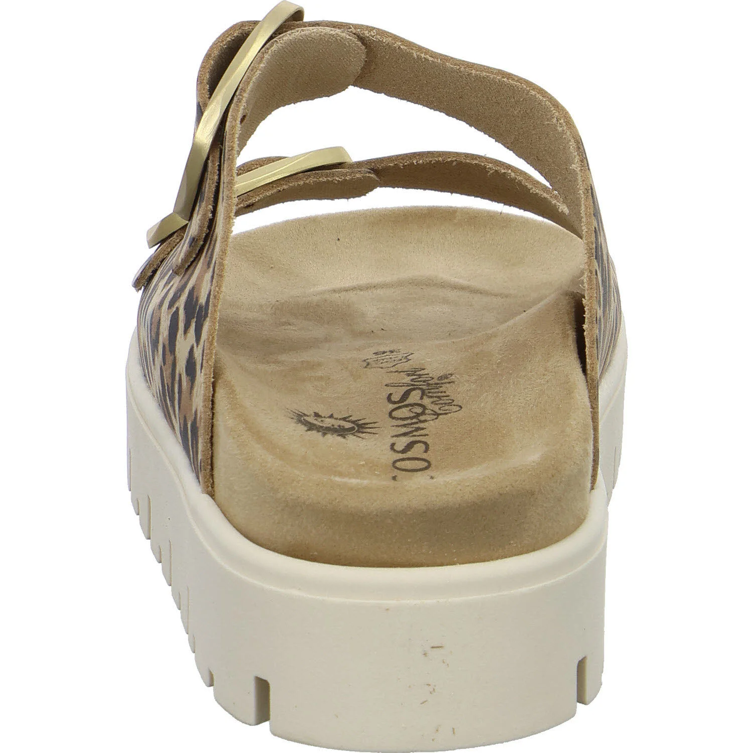 Cosmos Damen Pantoletten 6304703-966 6304703 cognac/leo normal