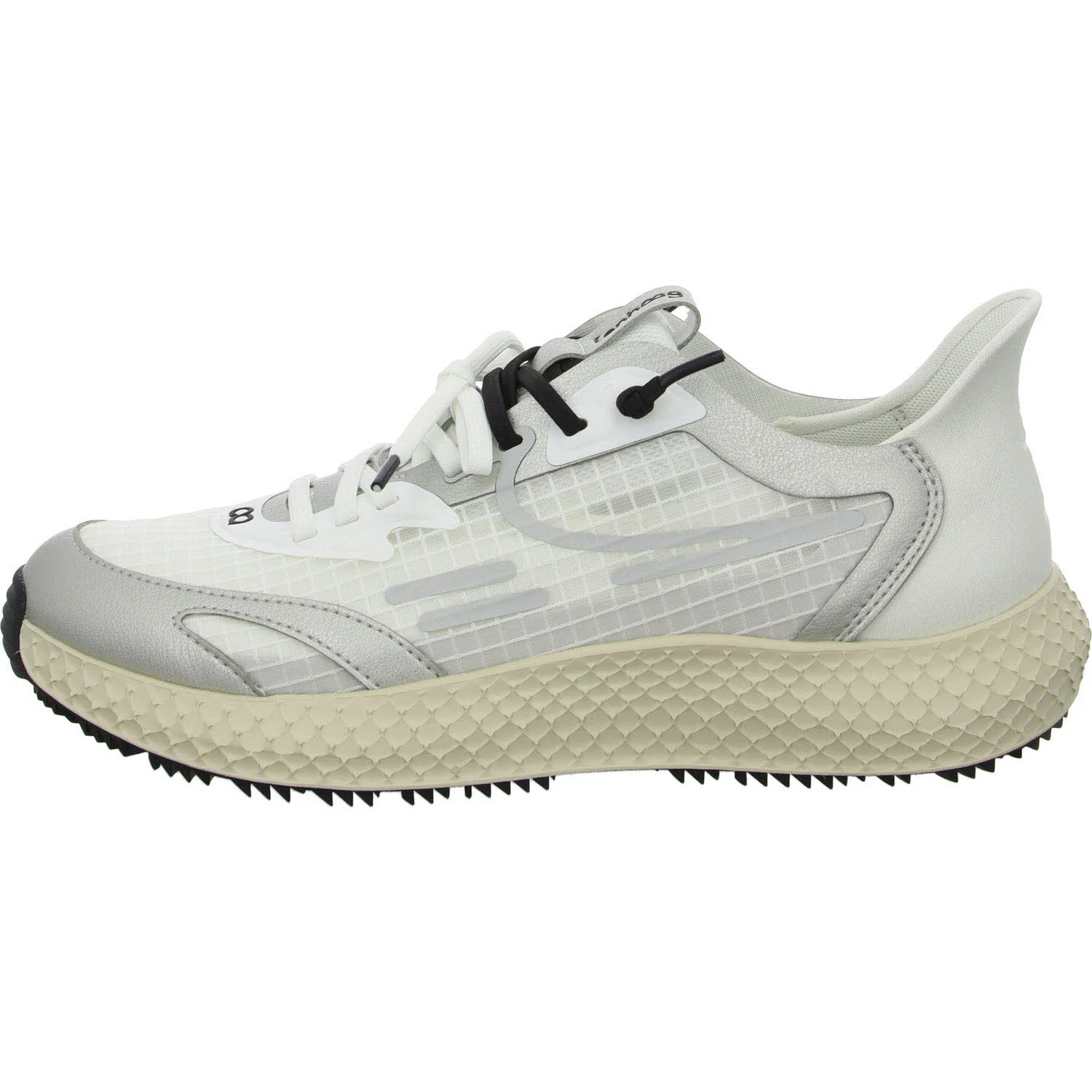 tenhaag Damen Slipper 0025-089 easyhaag metallic/silver/white/black normal