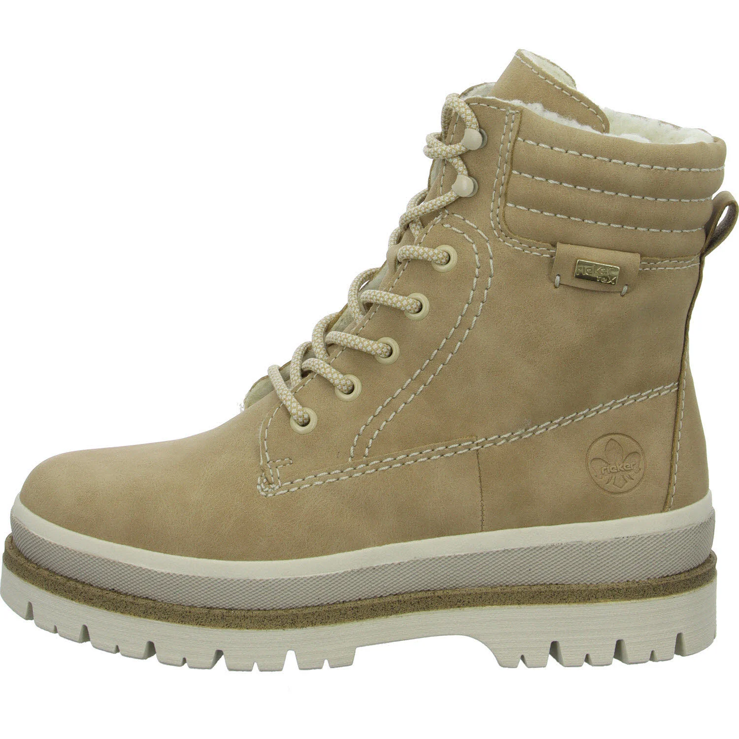 Rieker Damen Schnürstiefel warm Y6225-60 Y6225 marble F 1/2 (normal)