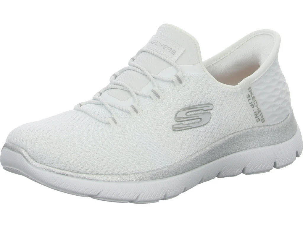 Skechers Damen Slipper 150123 WSL Summits - Diamond Dream white/silver normal