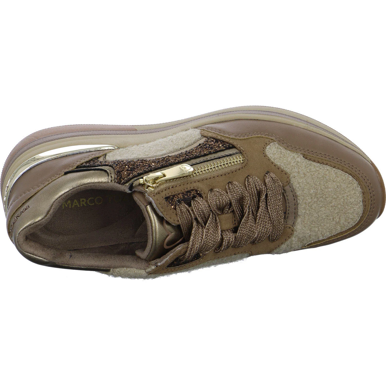 Marco Tozzi Damen Schnürschuhe 2-23792-47/464 2-23792-47 dark cappuccino comb normal